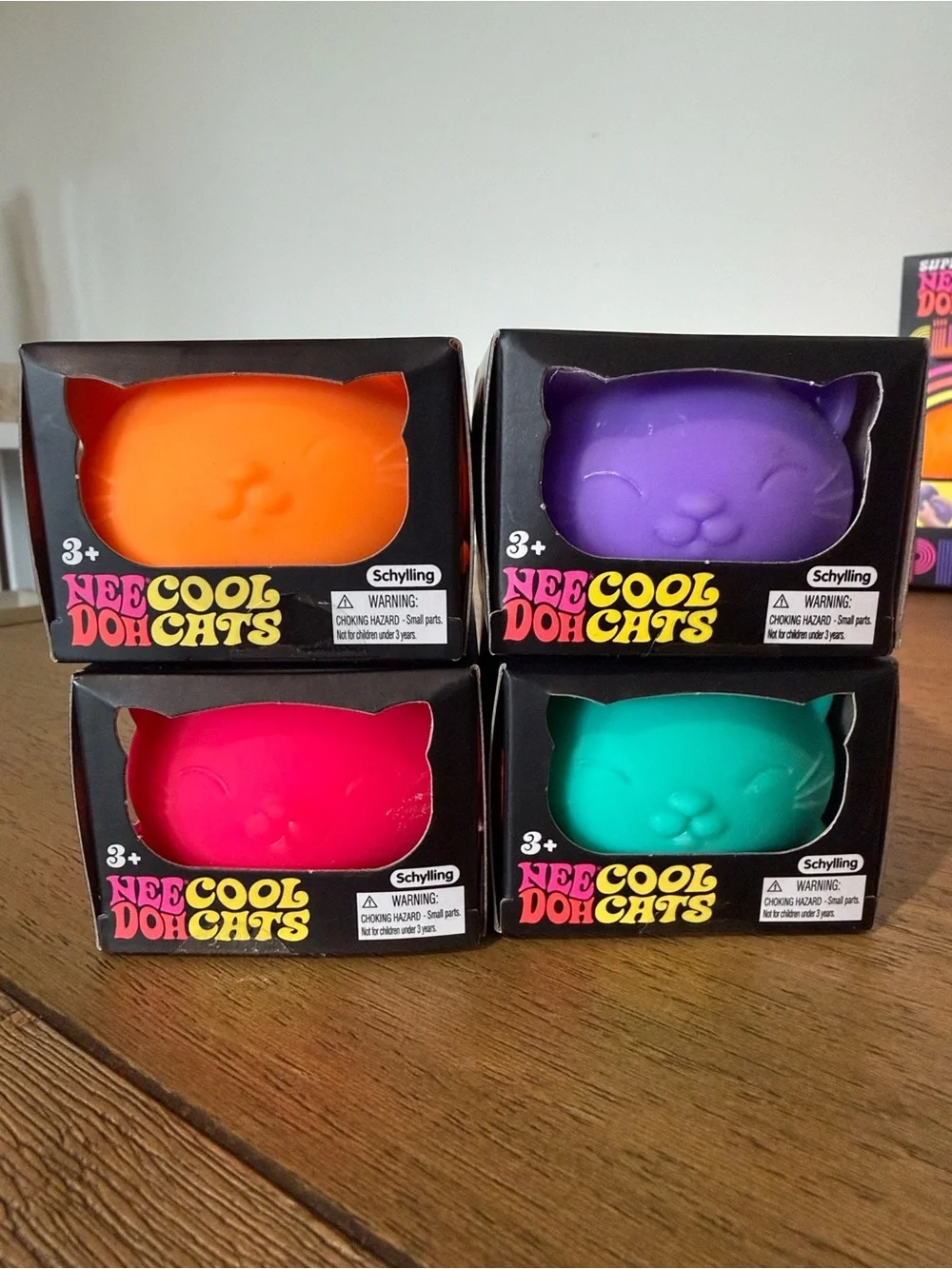 NeeDoh Cool Cats Bundle (4) - Ships Fast